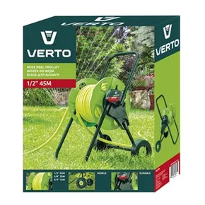 Verto Schlauchwagen 15G791, 45 m, 12,7 mm, grün